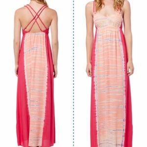 Beautiful Roxy Fandango Tie Dye Maxi Dress